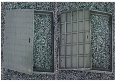 Superfície dútile quadrada da pintura do betume do ferro da tampa de câmara de visita da construção